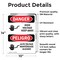 Signmission High Voltage Keep Away Bilingual Danger Sign, Vinyl Decal, 10in W x 14in L, 2PK OS-2PACK-DS-D-1014-VS-1344 - alternate 5